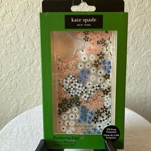 kate spade: Clear Floral iPhone 16 Case - Multicolor
